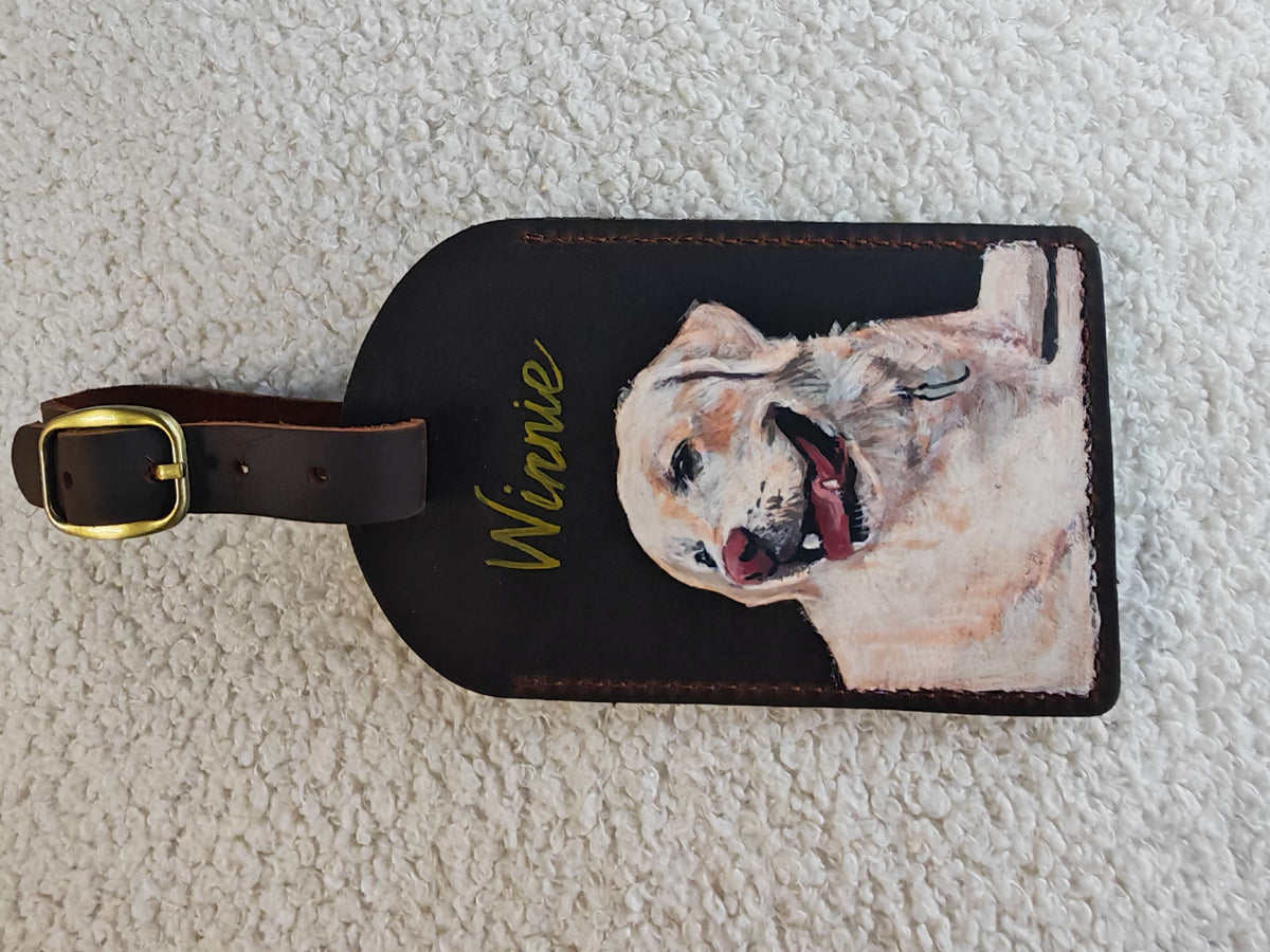 Sample 48 | Dog luggage tag · full view