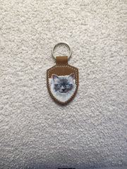 Sample 26 | Cat keyring · full view