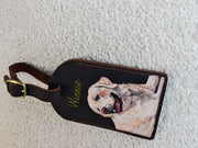 Sample 36 | Dog luggage tag · strap view