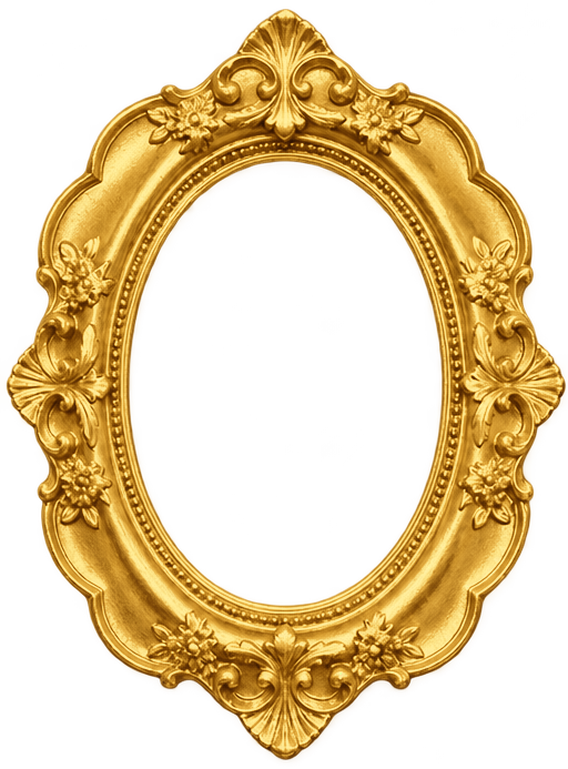 Style 05 Draped oval frame shape