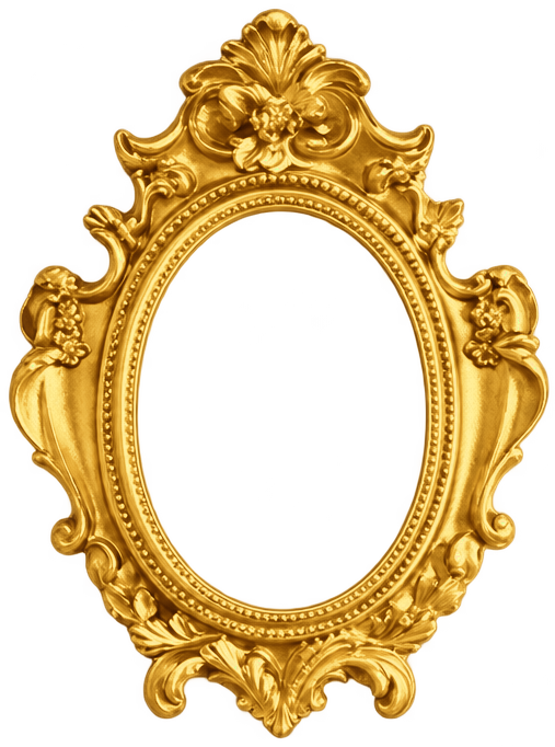 Style 08 Floral oval frame shape