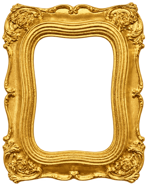 Style 09 Wavy rose rectangle frame shape
